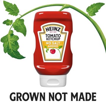 Heinz No Salt Added Tomato Ketchup, 14 oz