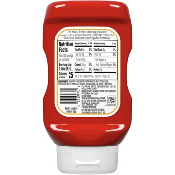 Heinz No Salt Added Tomato Ketchup, 14 oz