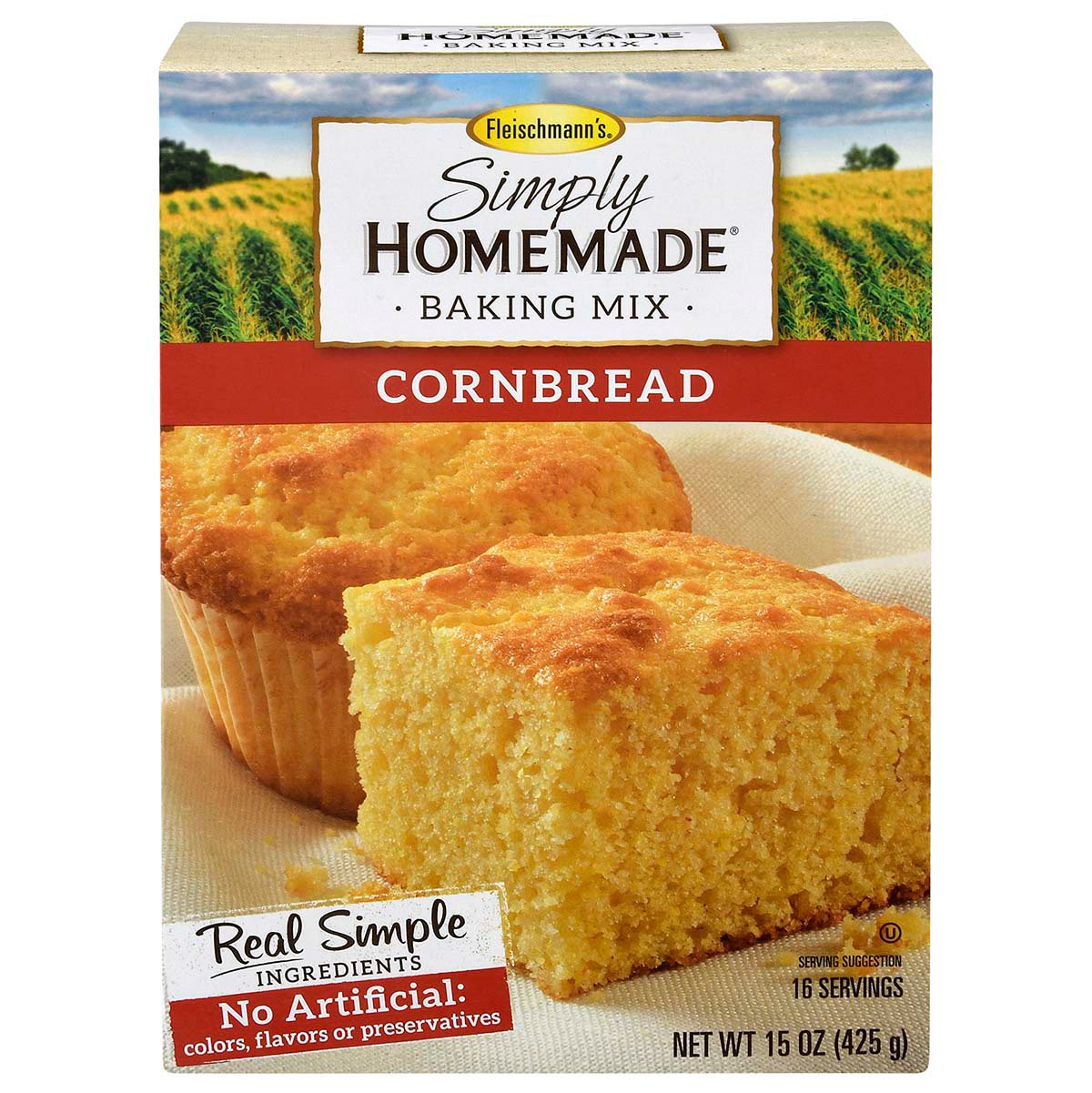 Fleischmann's Simply Homemade Cornbread Baking Mix - Shop Baking mixes ...
