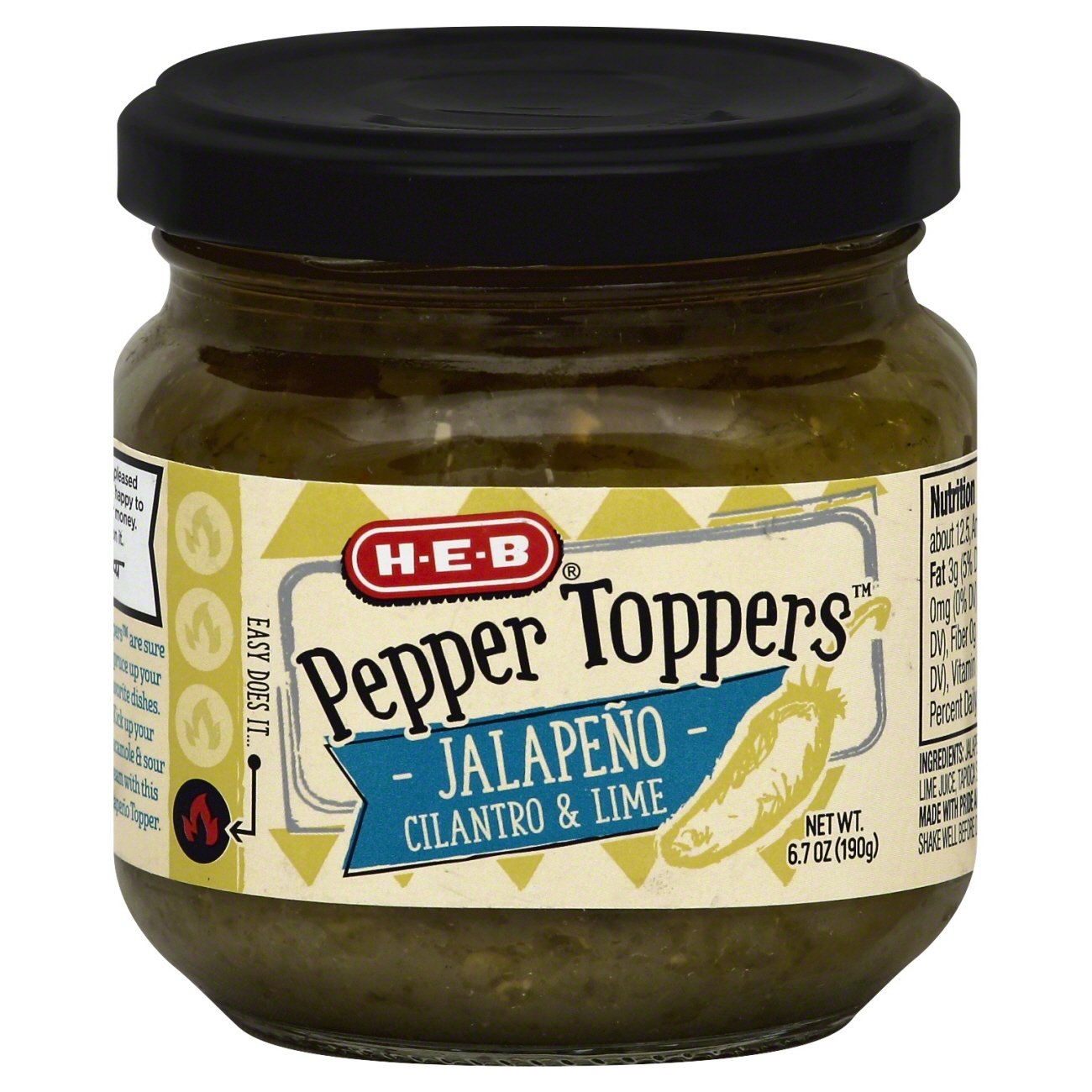 H-E-B Pepper Toppers Jalapeno Cilantro & Lime - Shop Vegetables At H-E-B