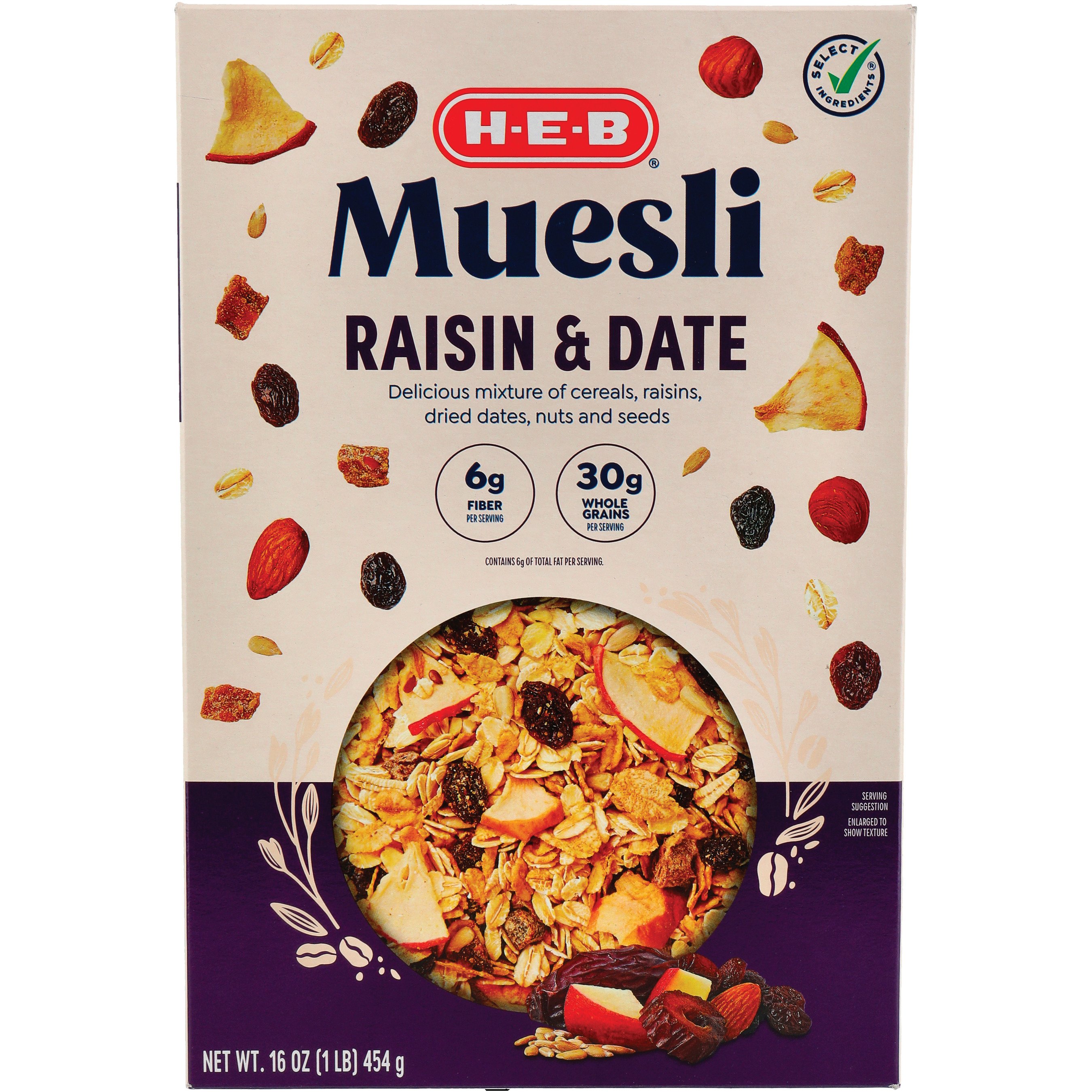 HEB Select Ingredients European Muesli Bircher Fruit Nuts & Seeds
