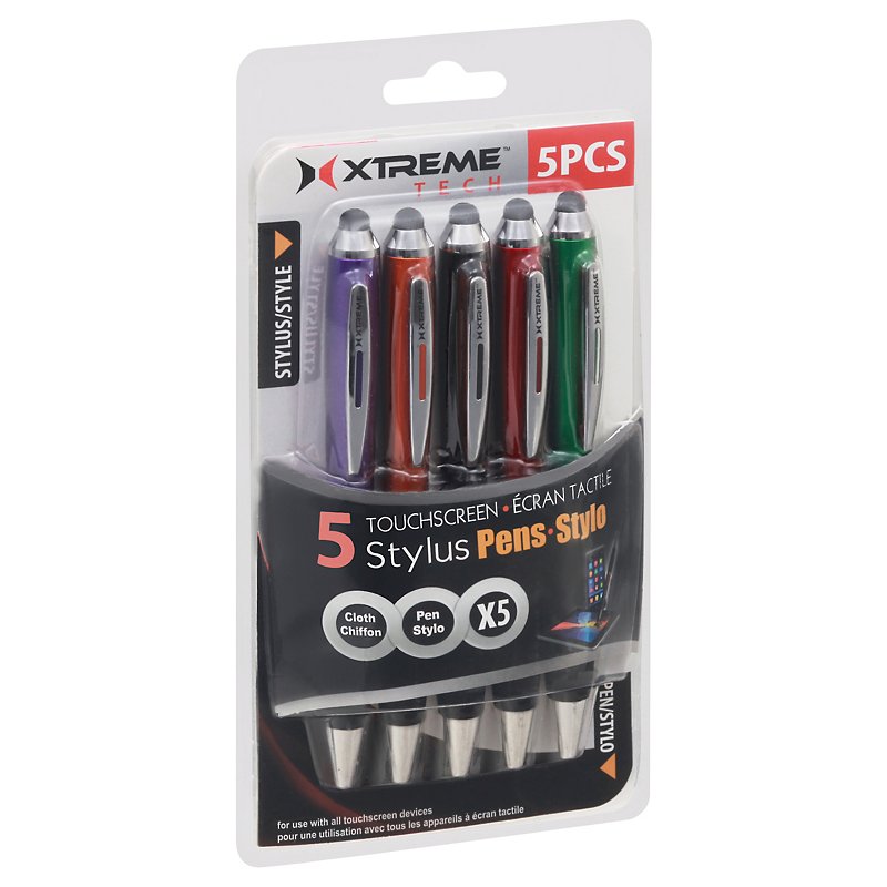 1x5pk NEW Xtreme Touchscreen Stylus Pens phone tablet multi-color freeship 5 