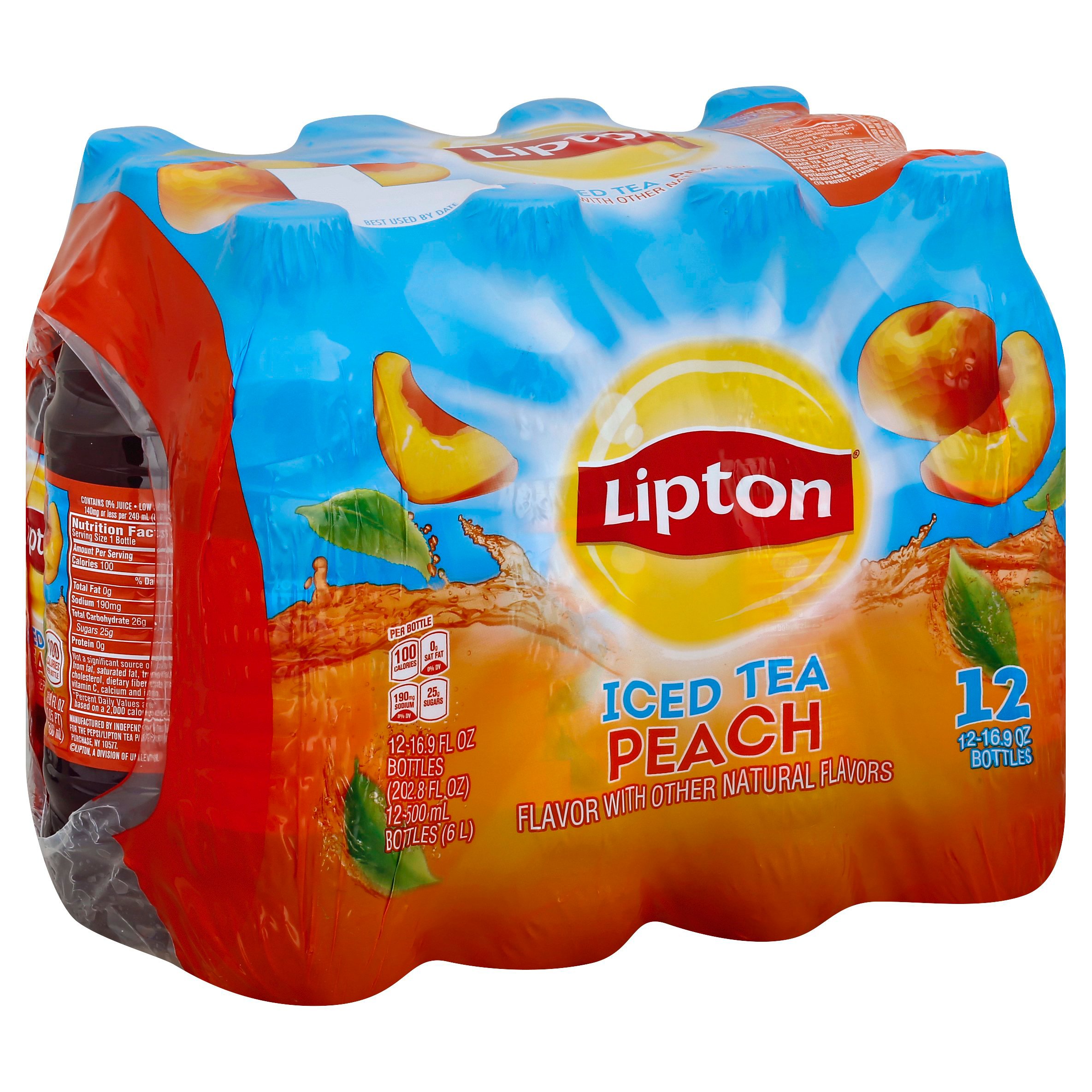 Lipton Peach Iced Tea 16.9 oz Bottles