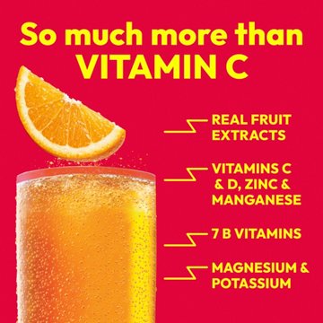 Emergen-C 1000mg Vitamin C Powder for Daily Immune Support Caffeine Free Vitamin C Supplements with Zinc and Manganese, B Vitamins and Electrolytes, Super Orange Flavor