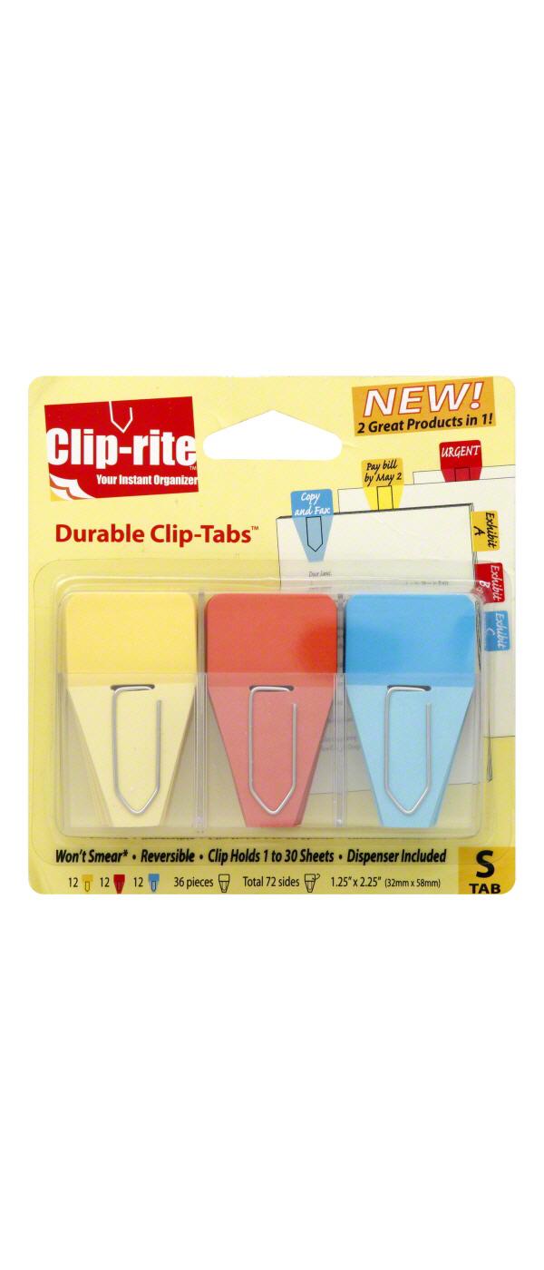Clip-rite Clip-tabs Small Solid Assorted; image 2 of 2