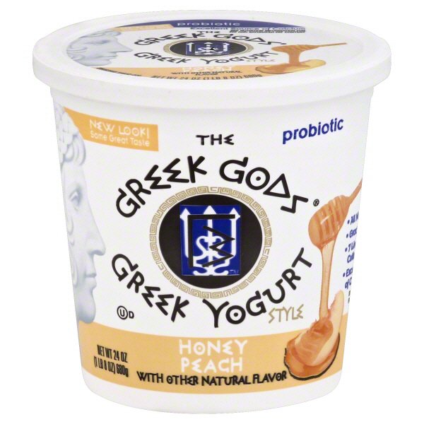 Greek Gods Greek Style Honey Peach Yogurt Shop Yogurt at HEB