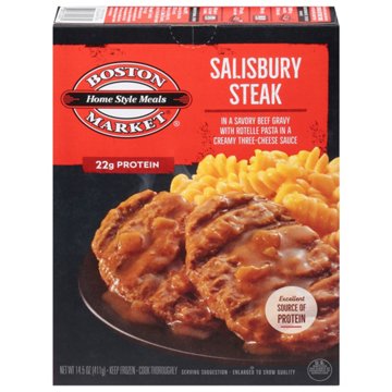 Boston Market Salisbury Steak & Cheesy Rotelle Pasta Frozen Meal