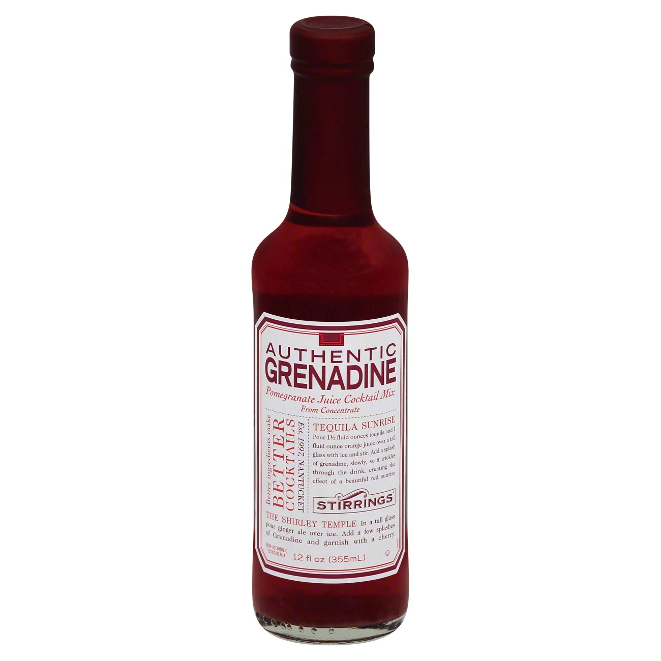 Stirrings Authentic Grenadine Pomegranate Juice Mix Shop Cocktail Mixers at HEB