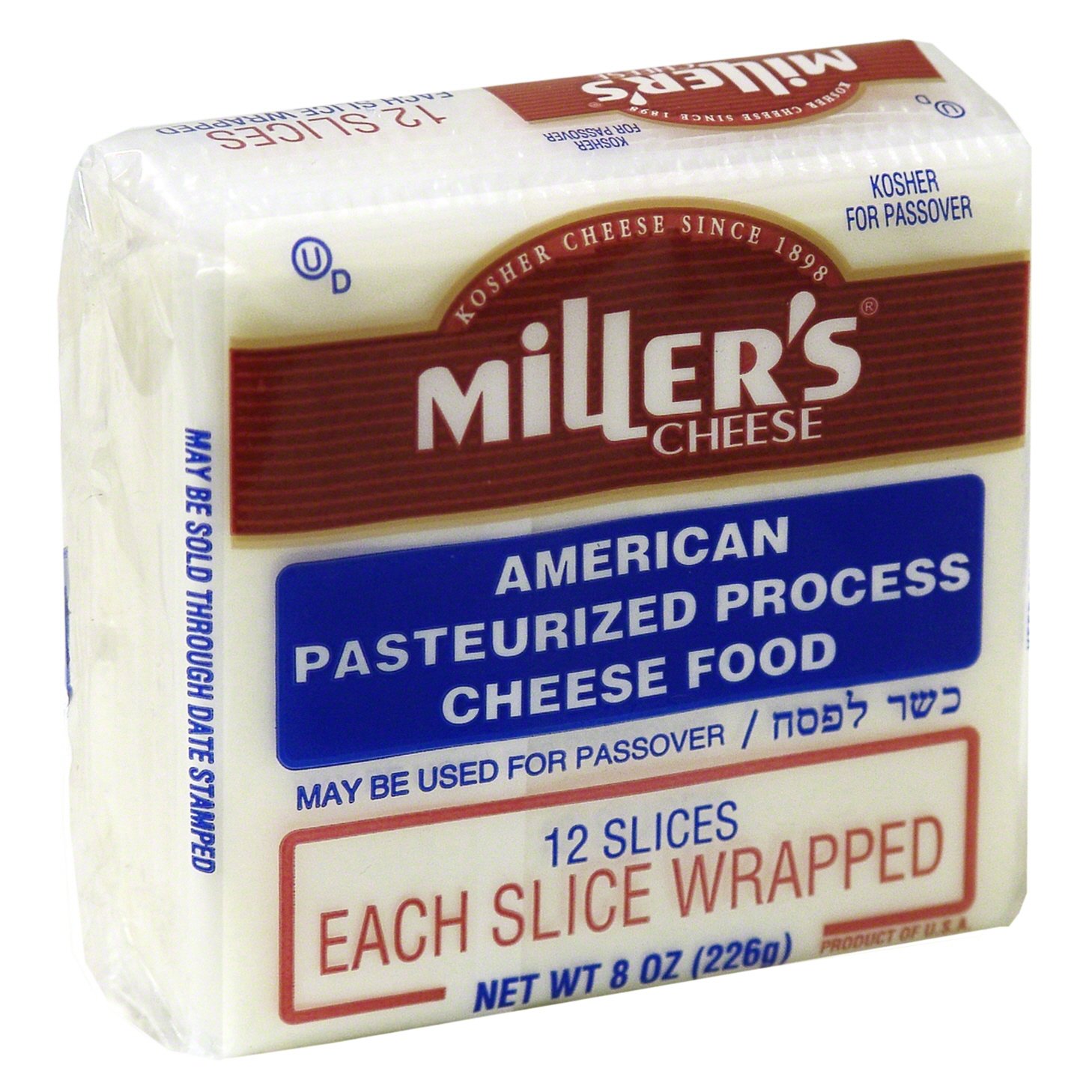 Miller's Cheese American White Cheese Slices Shop Cheese at HEB