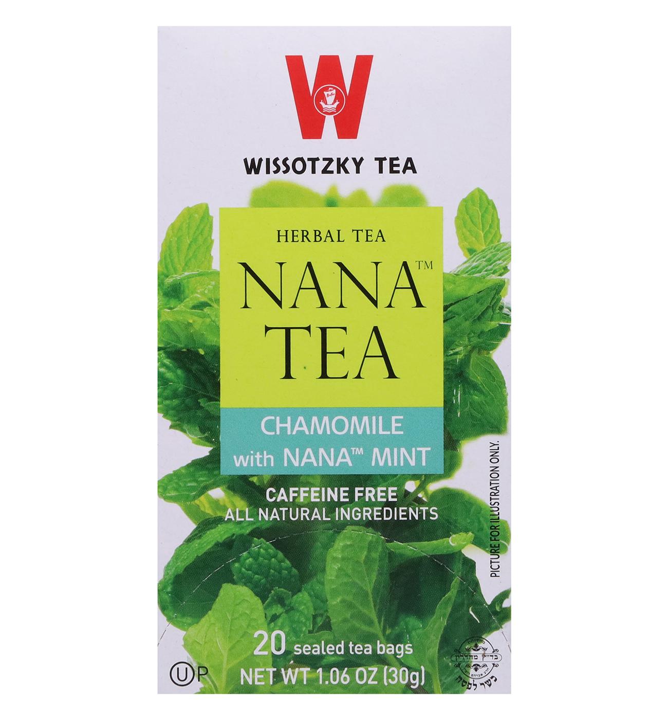 Wissotzky Tea Kosher Chamomile & Nana Mint Herbal Tea Bags - Shop Tea ...