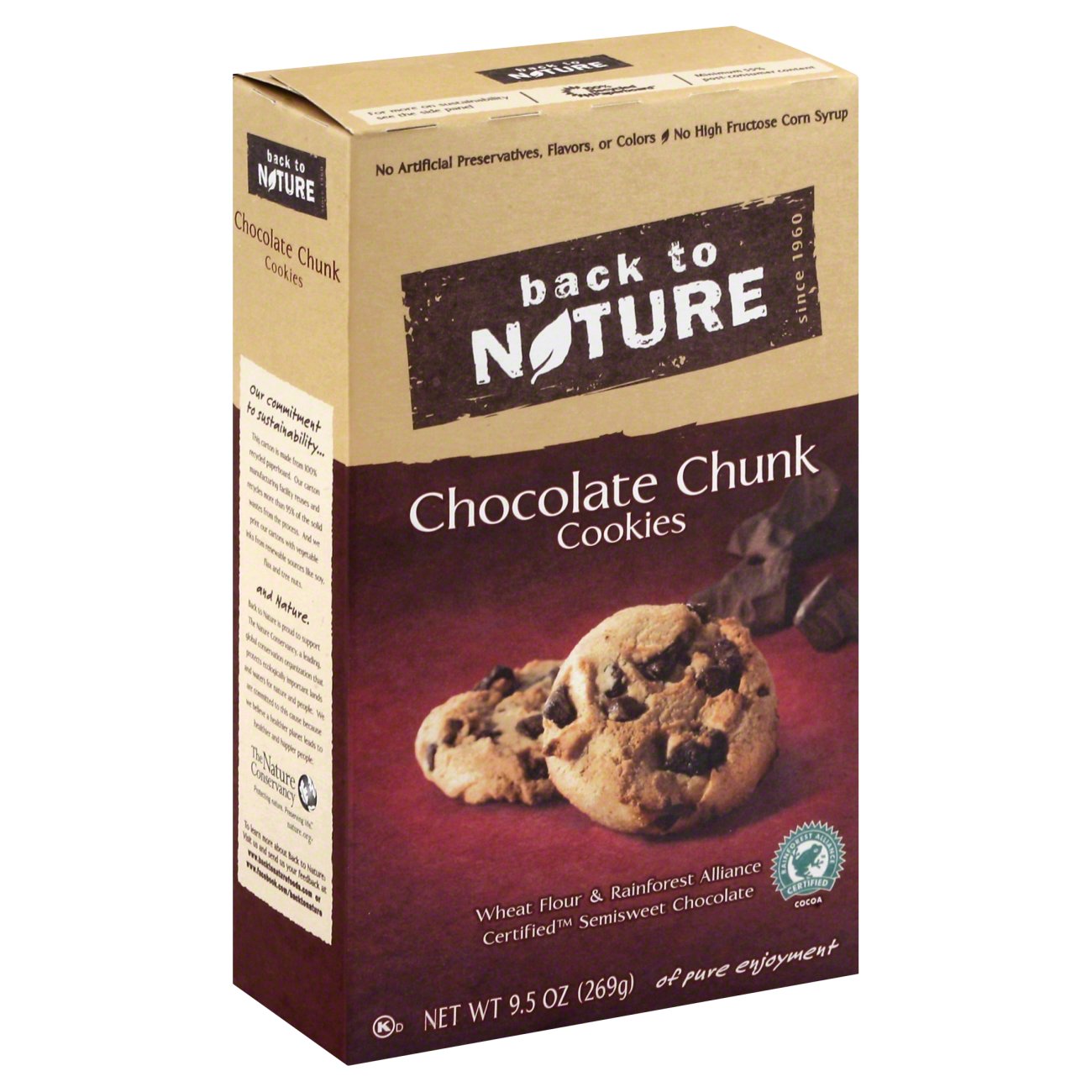 Back To Nature Chocolate Chunk Cookies Shop Cookies At H E B