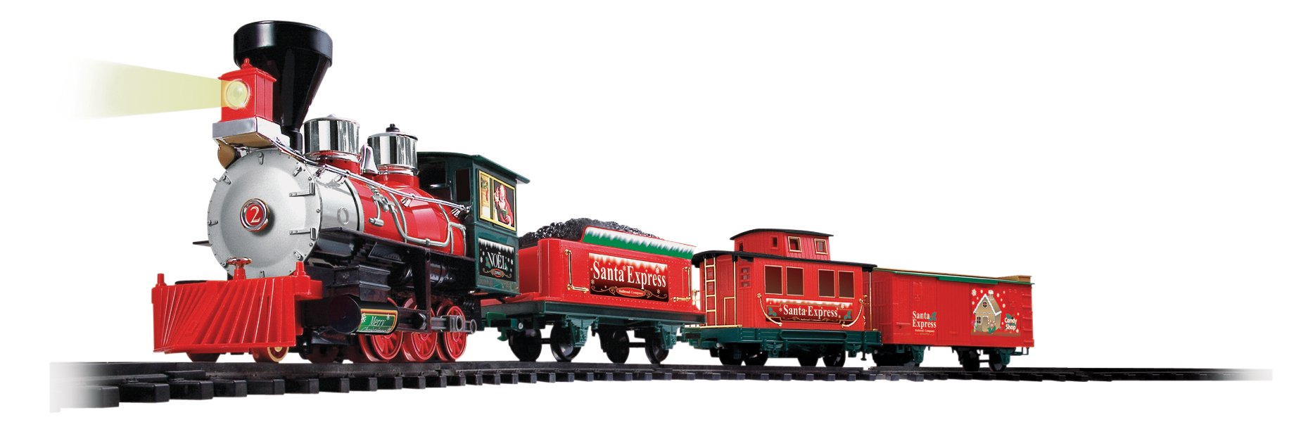 santa toy train set