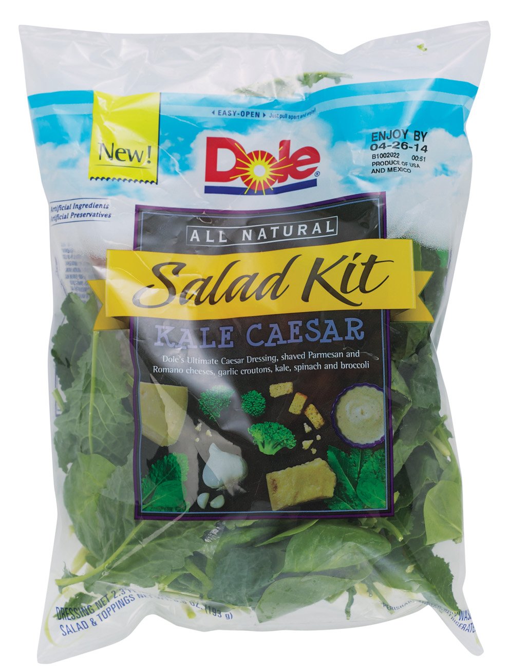 Dole Kale Caesar Salad Kit Shop Salads at HEB