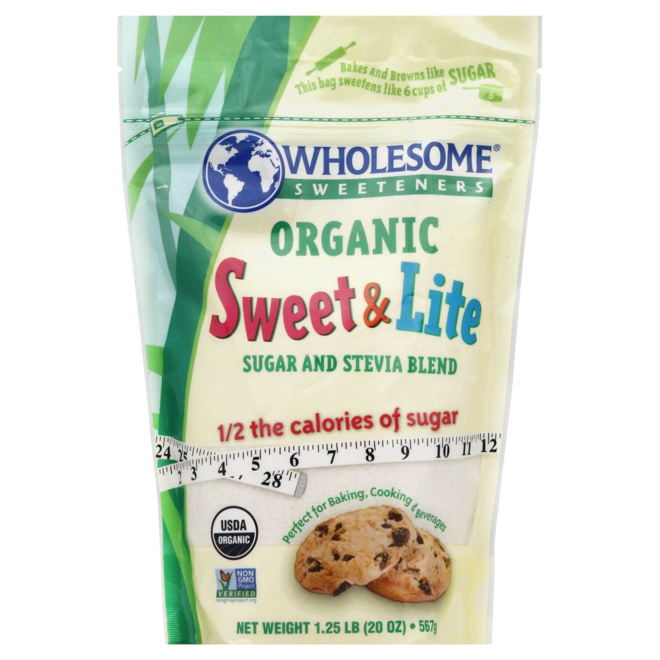 Wholesome Organic Sweet & Lite Sugar and Stevia Blend Shop Sugar