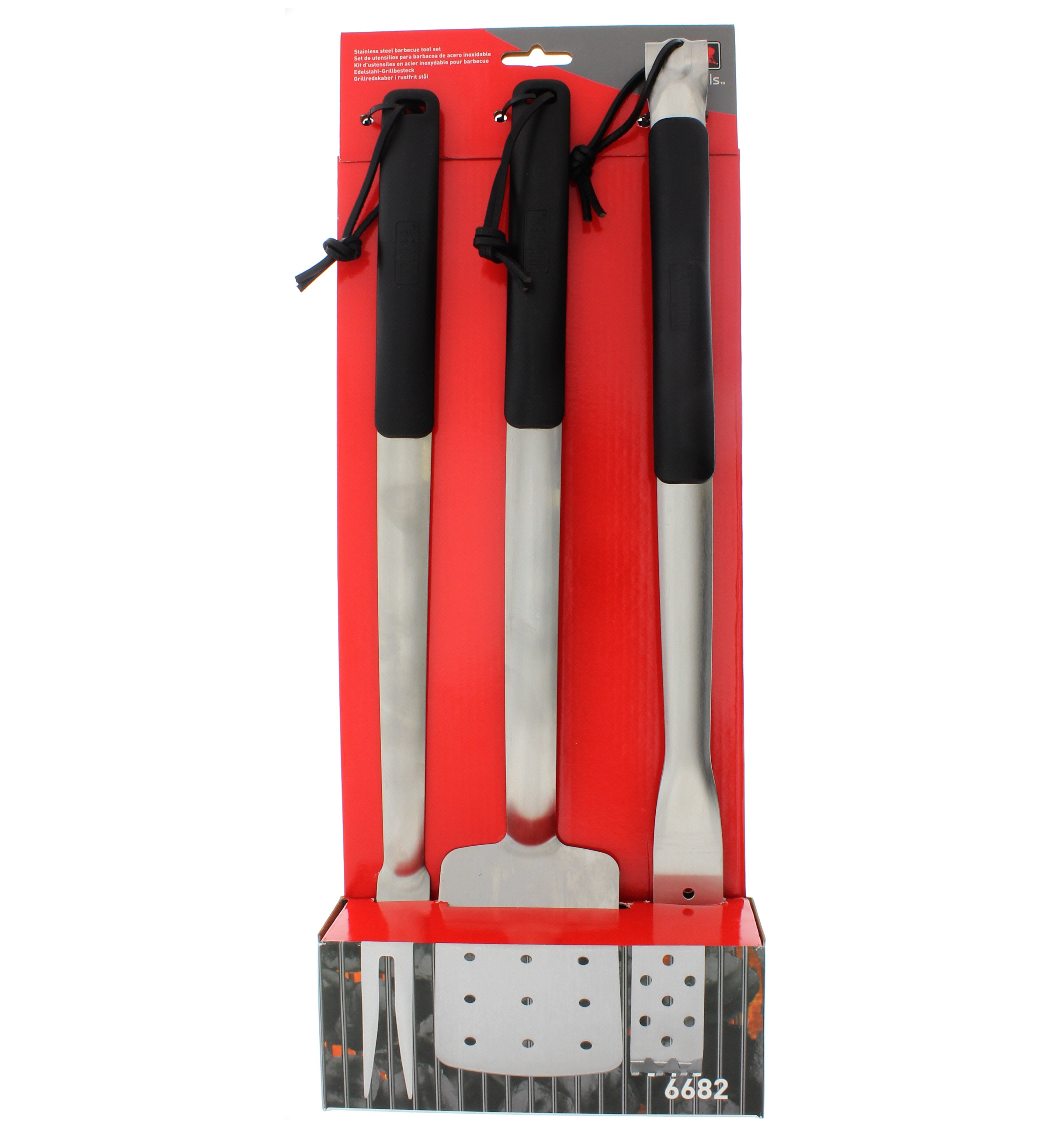 Weber Essentials Stainless Steel 3-Piece Barbecue Tool Set - Shop