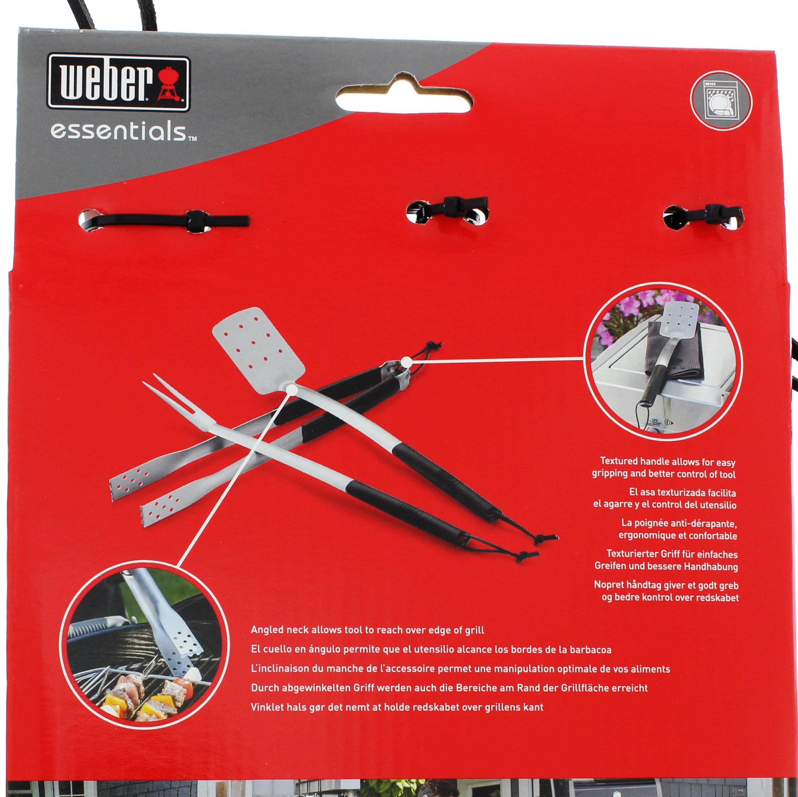Weber Essentials Stainless Steel 3-Piece Barbecue Tool Set - Shop