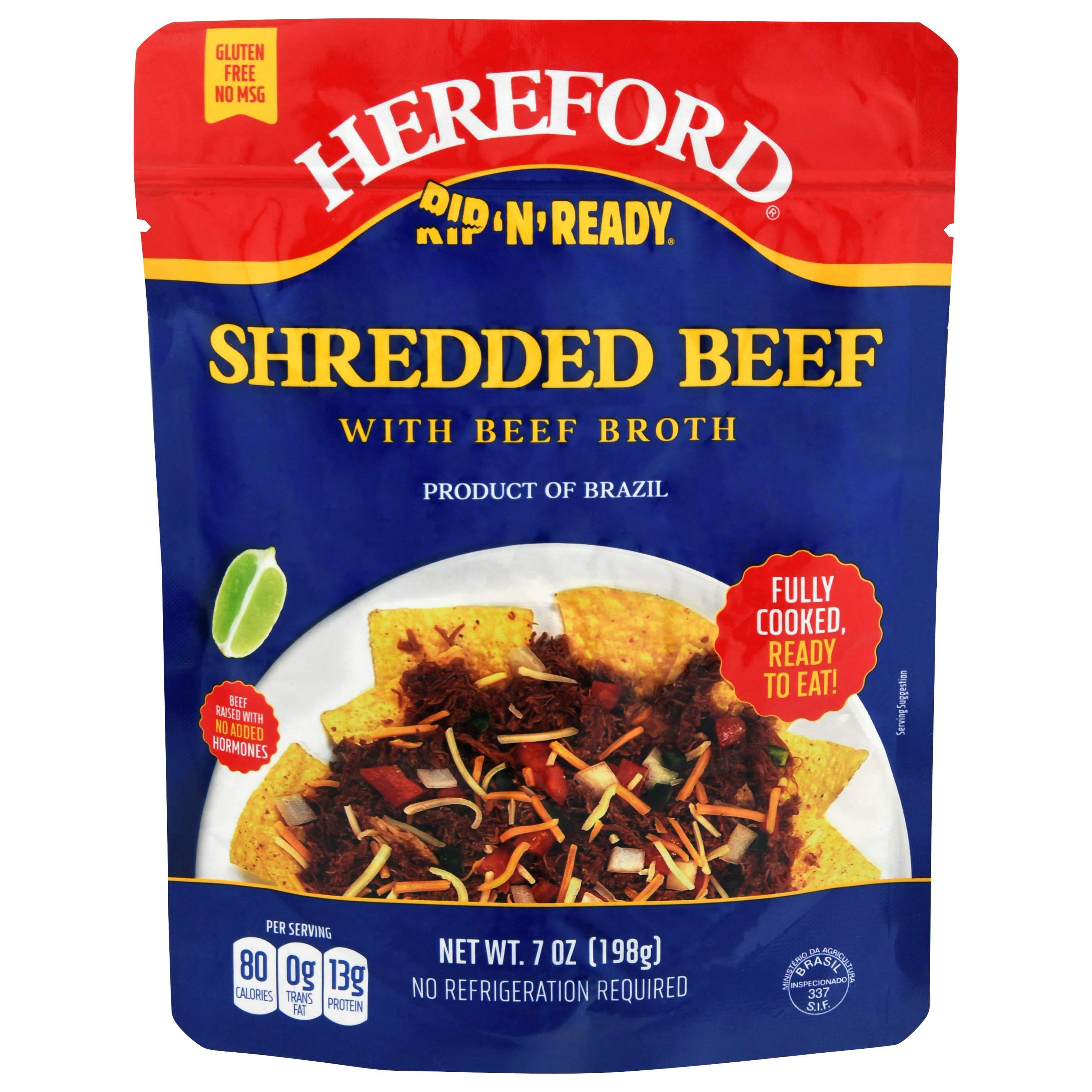 Rip N Ready Shredded Beef With Broth - Shop Canned & Dried Food At H-E-B