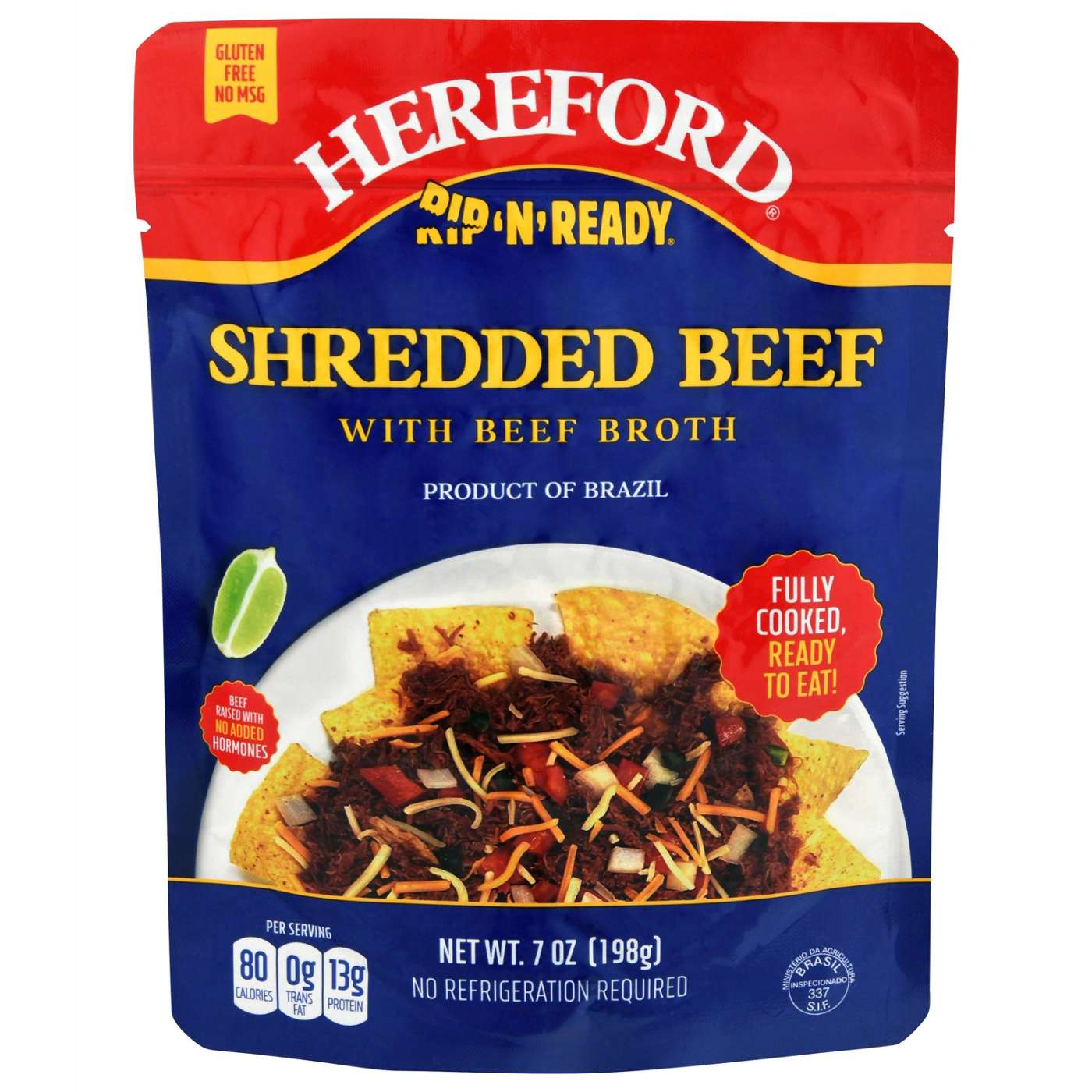 Rip N Ready Shredded Beef With Broth; image 1 of 3