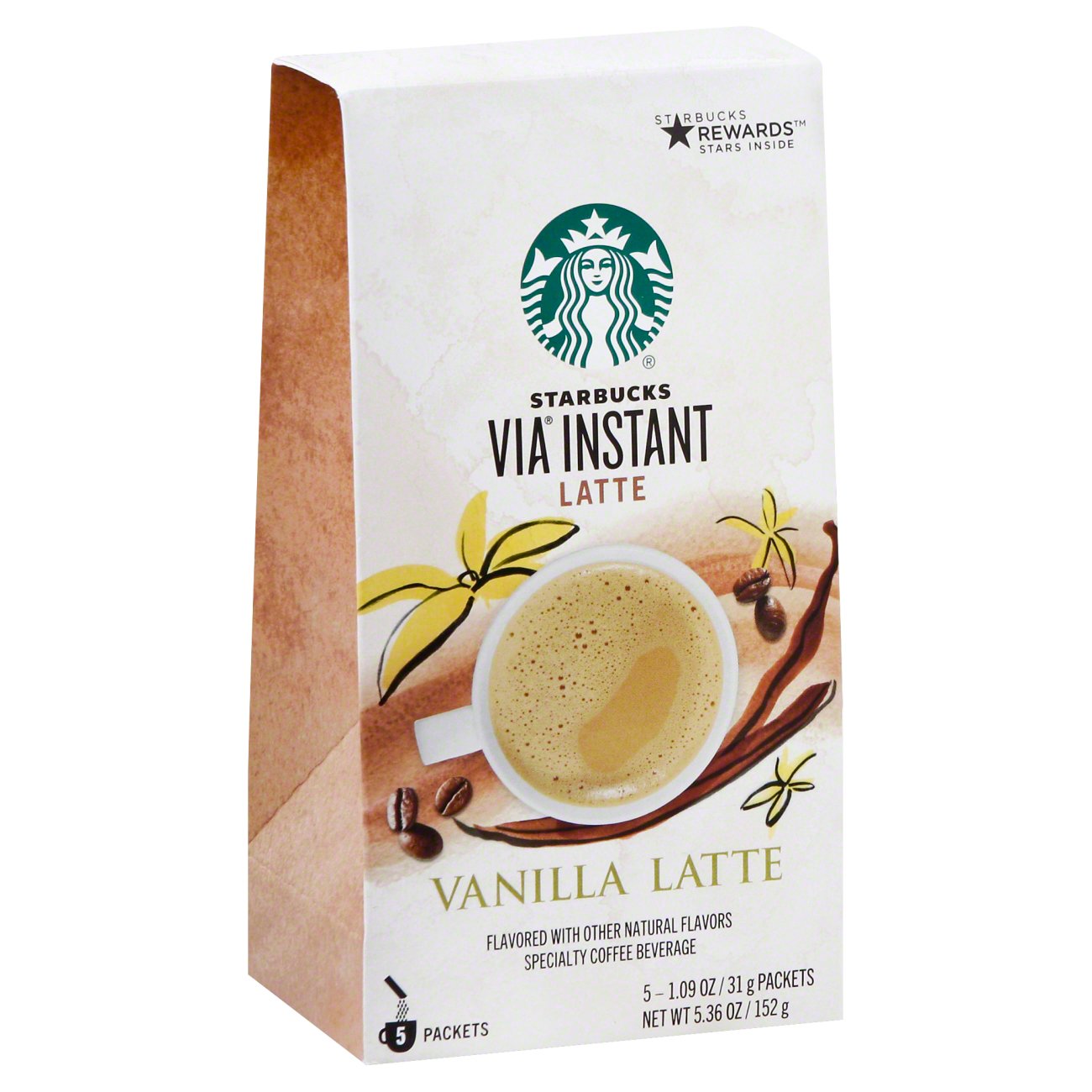 Starbucks Via Latte Vanilla Latte Instant Coffee Packets Shop Coffee