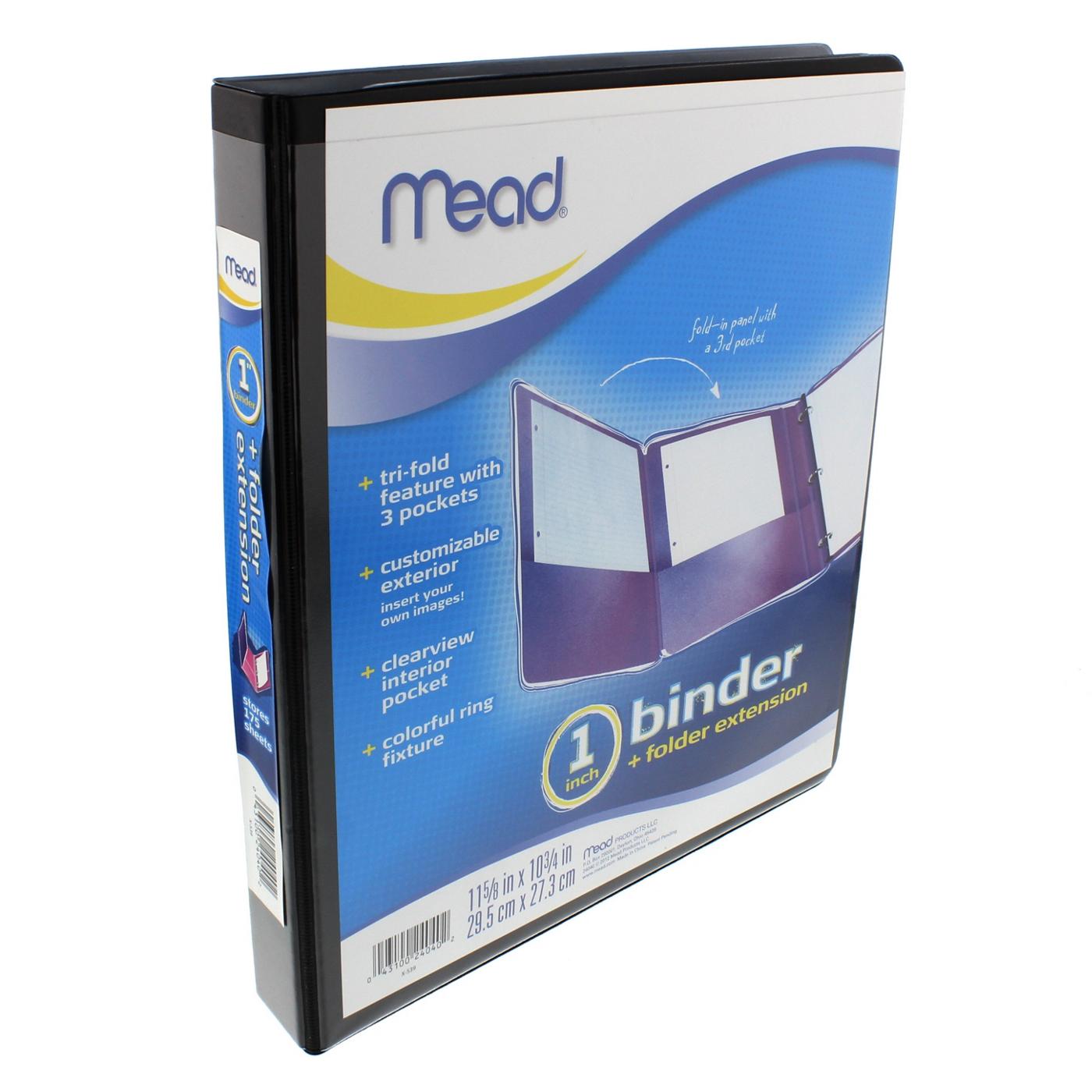 MEAD Heat Sealed Binder With Tri-Fold,  Assorted Colors; image 3 of 6