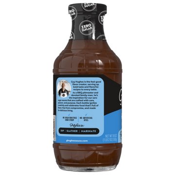 G Hughes Smokehouse Zero Sugar Hickory Flavored BBQ Sauce, 18 oz