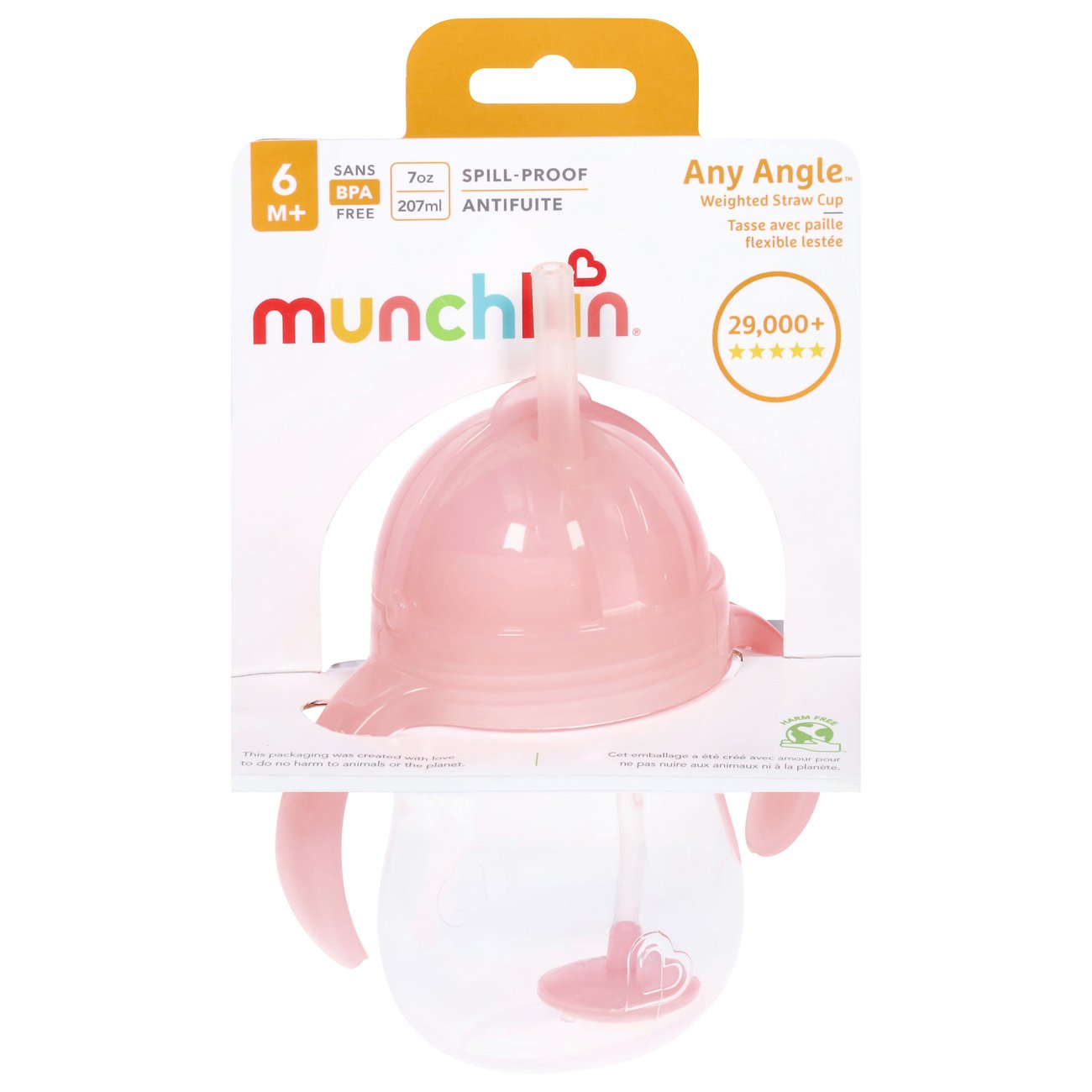 Munchkin Any Angle Weighted Straw Cup 6m+ Shop Cups at HEB