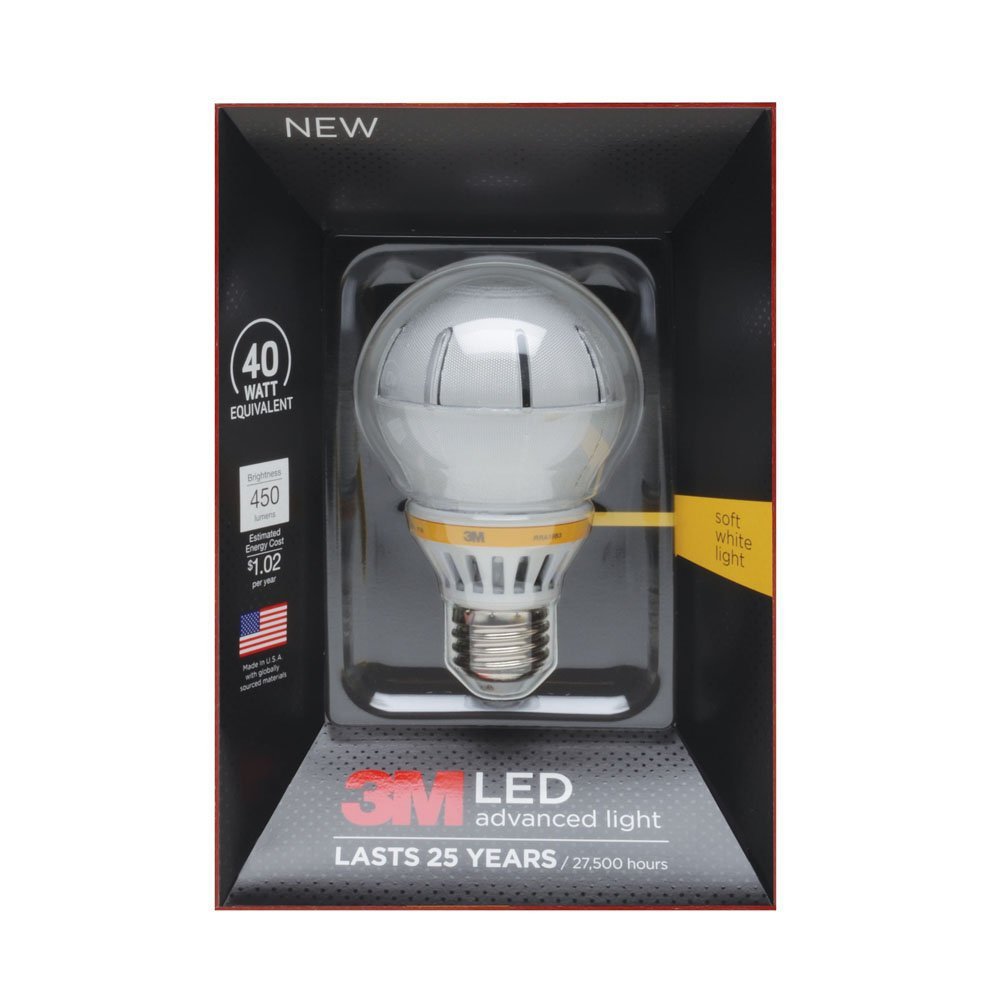 3M Advanced 40Watt Soft White LED Light Bulb Shop Light Bulbs at HEB