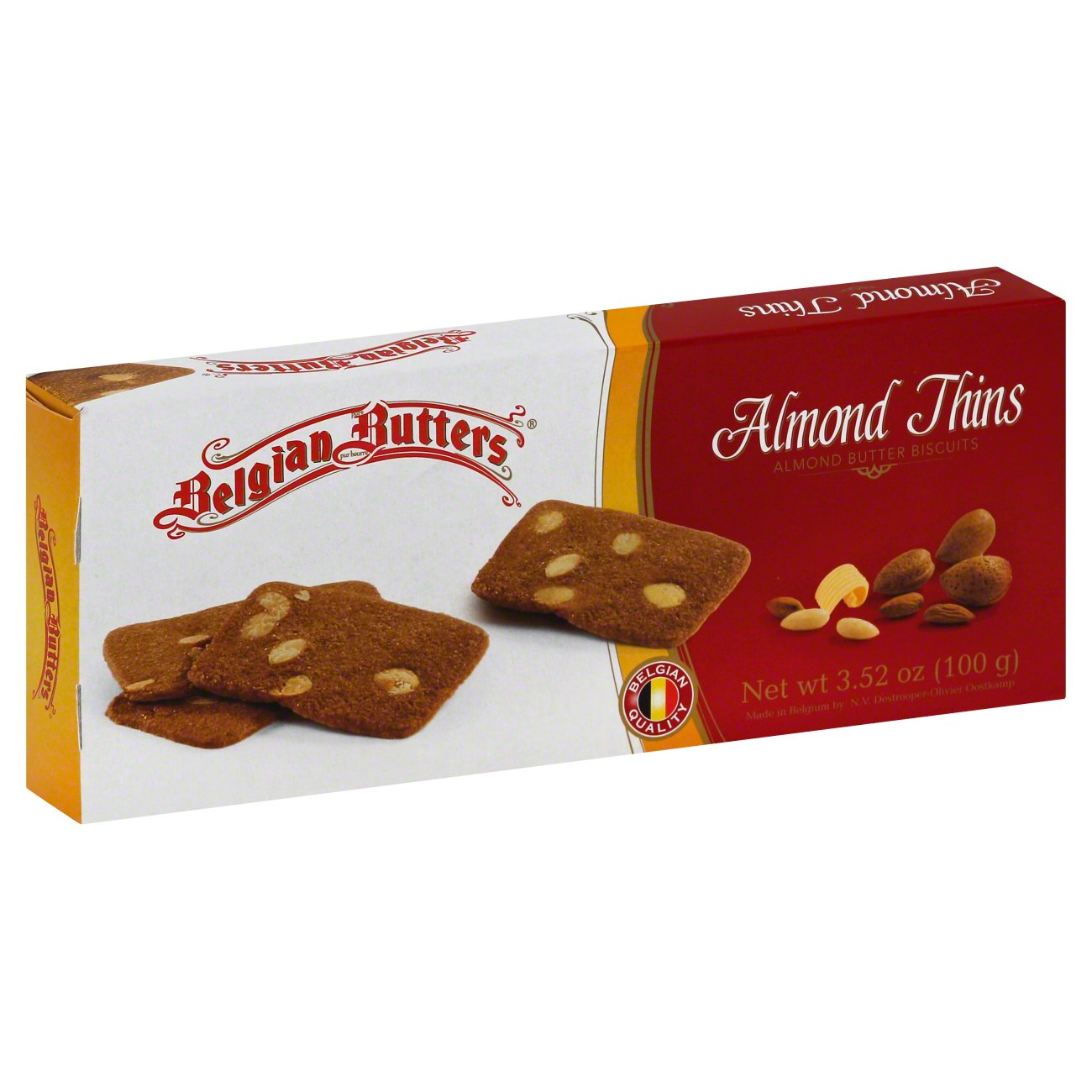Belgian Butters Butter Almond Thins Shop Cookies at HEB