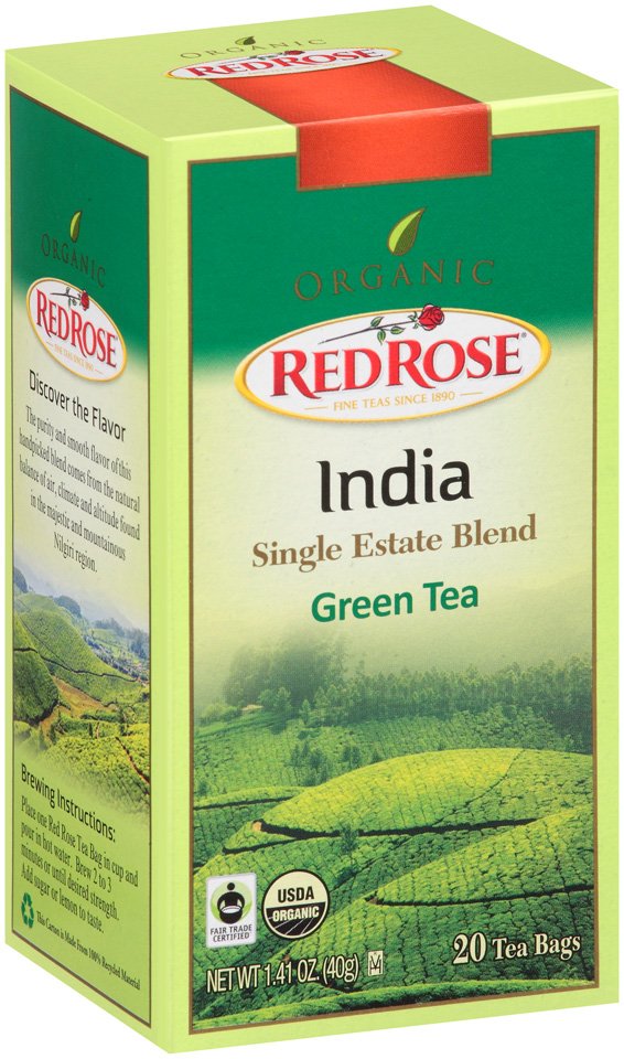 Red Rose Organic India Green Tea - Shop Tea at H-E-B