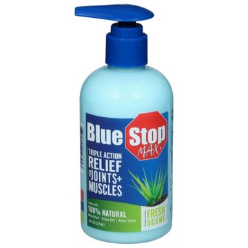 Blue Stop Max Natural Joint & Muscle Relief Massage Gel, 8 oz
