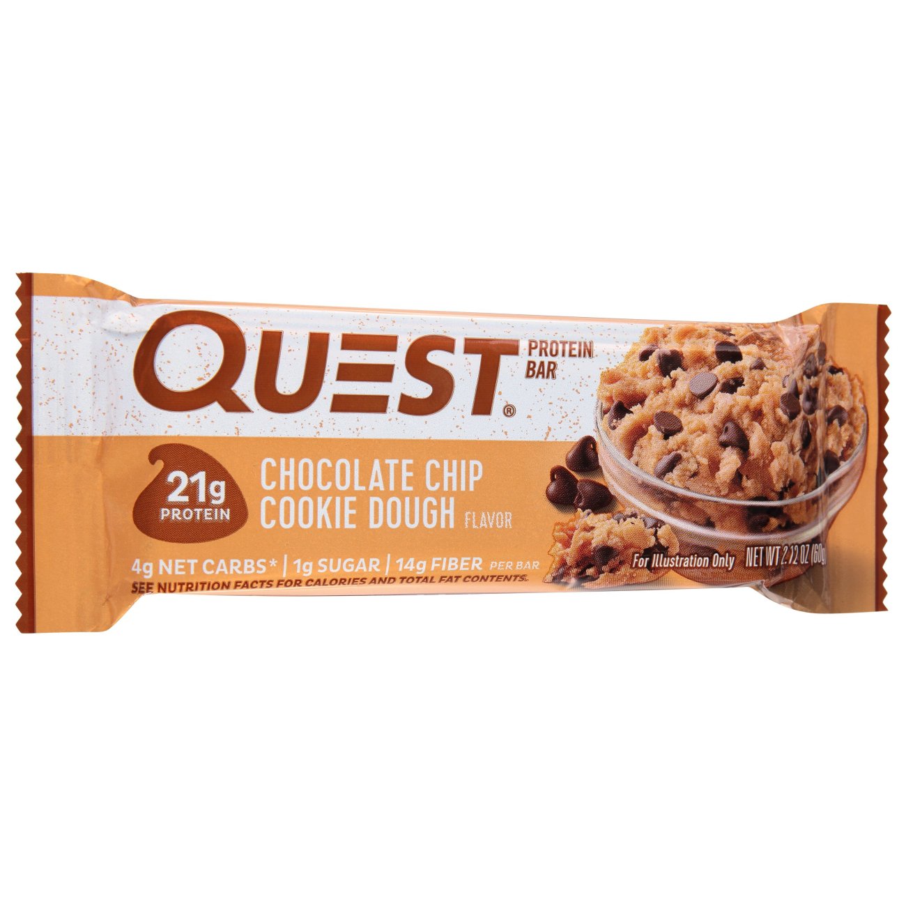 Quest 21g Protein Bar Chocolate Chip Cookie Dough Shop Granola & snack bars at HEB