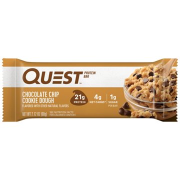 Quest 21g Protein Bar - Chocolate Chip Cookie Dough