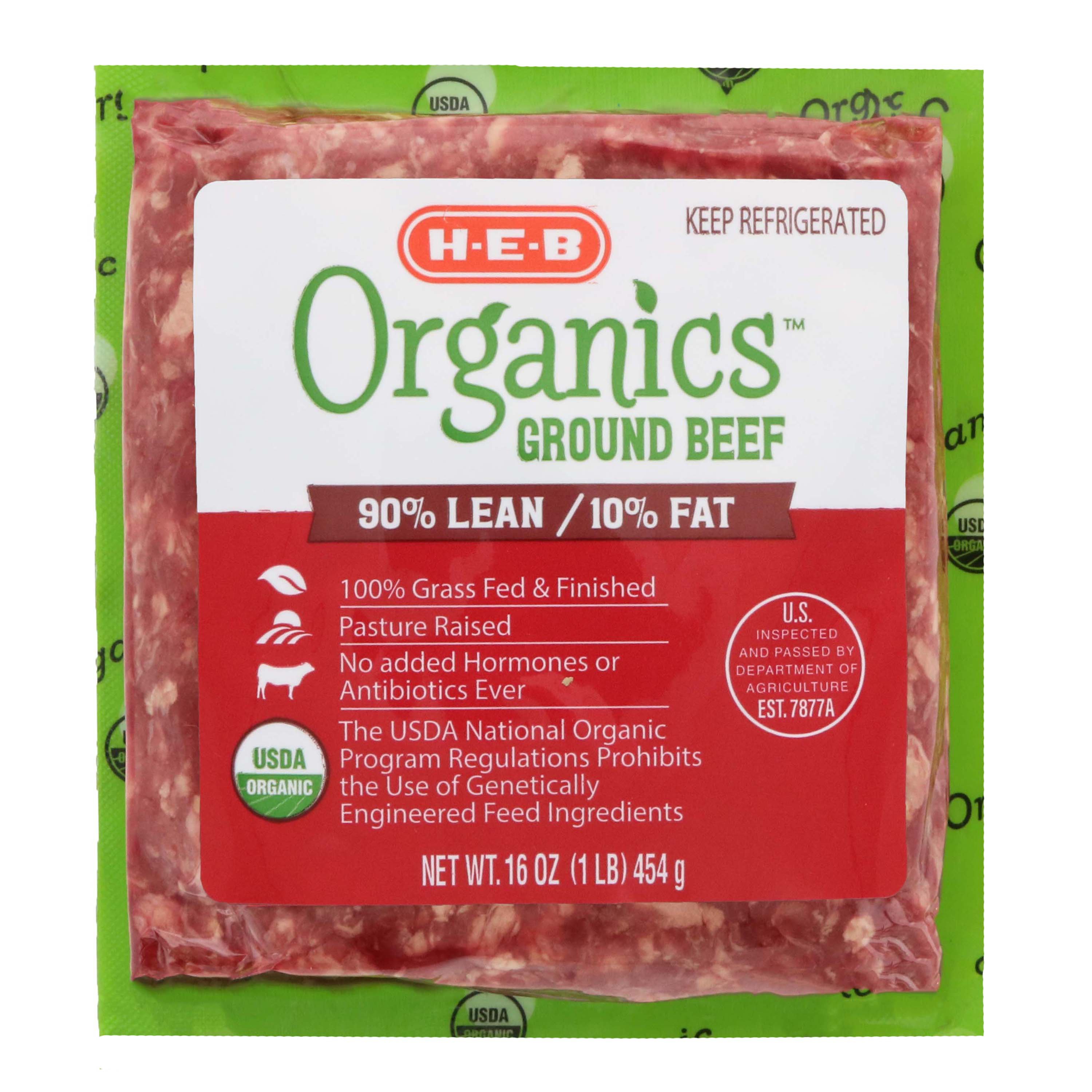 Organic 100% Grassfed 90/10 Ground Beef - 1lb - Good & Gather™ : Target