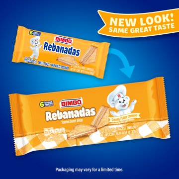 Bimbo Rebanadas Creamy Toasted Sweet Bread