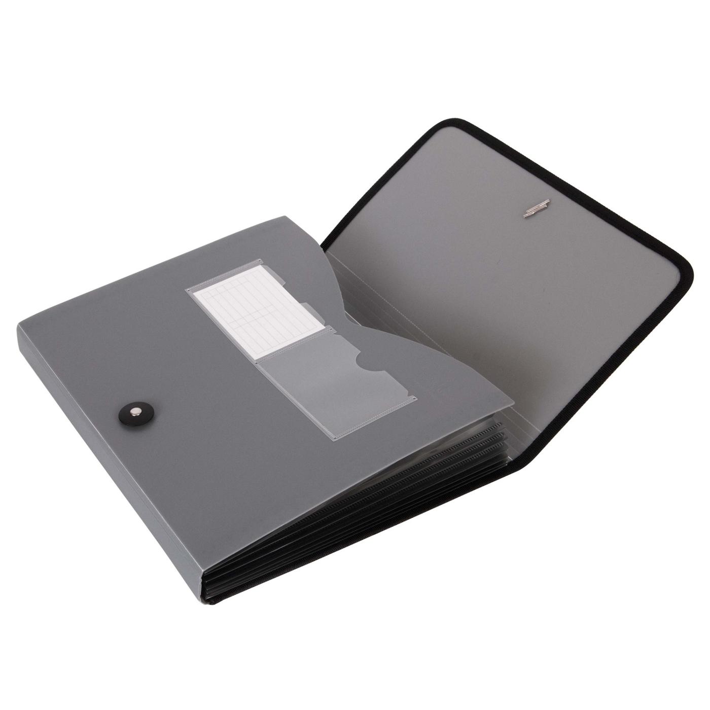 Doc It 7 Pocket Expanding File Folder - Gray; image 3 of 5
