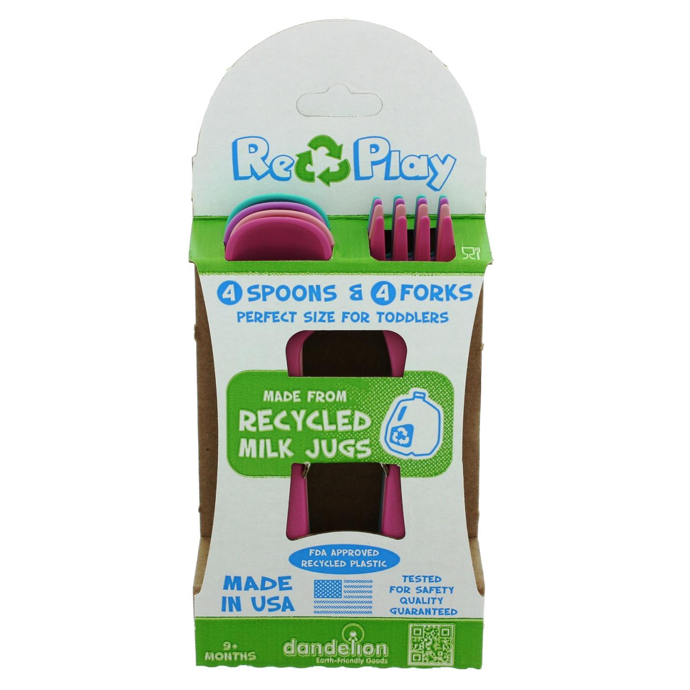 Re-Play Toddler Forks and Spoons, Colors May Vary; image 2 of 2