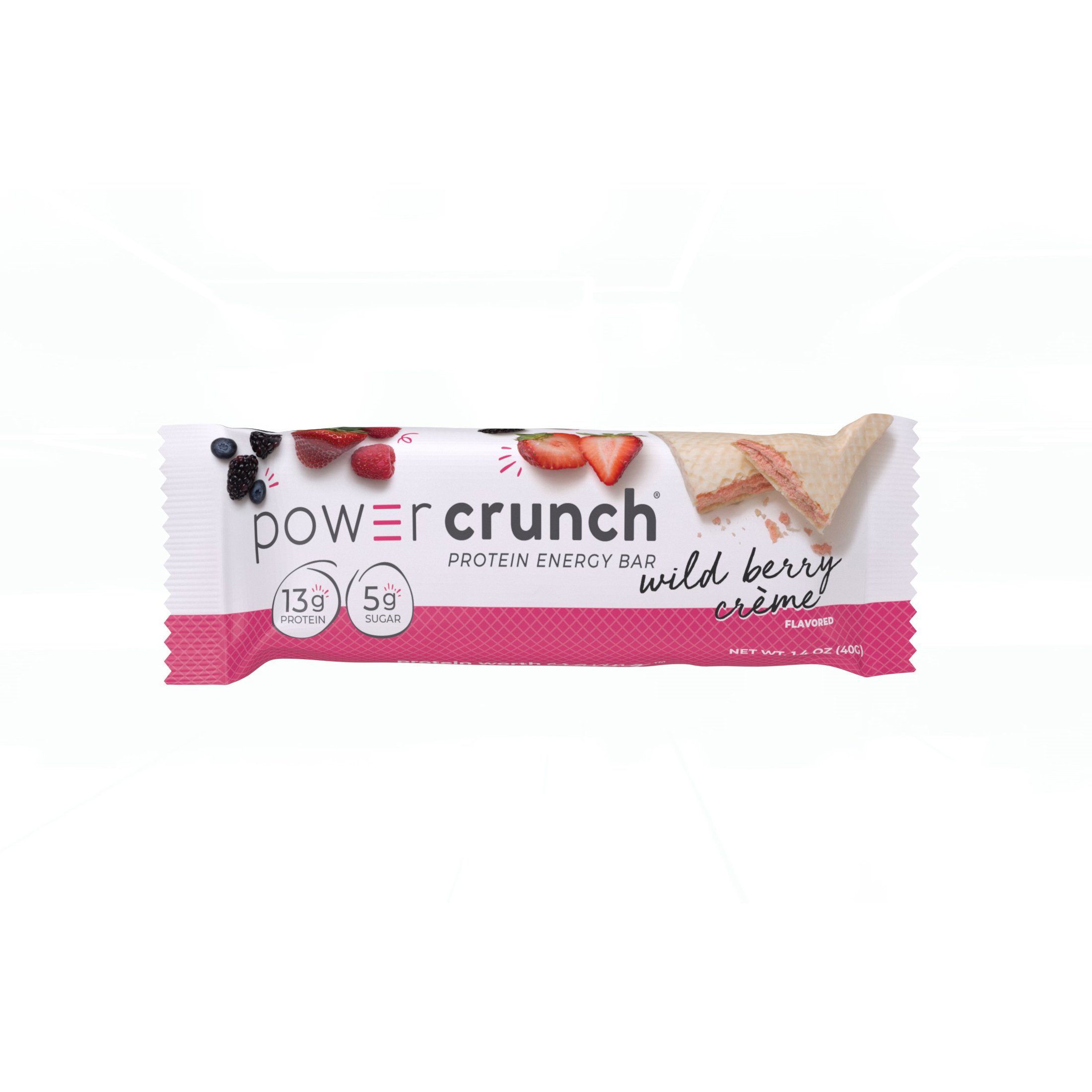 Power Crunch Wild Berry Creme Protein Energy Bar - Shop Granola & Snack Bars  at H-E-B