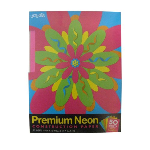 neon craft paper