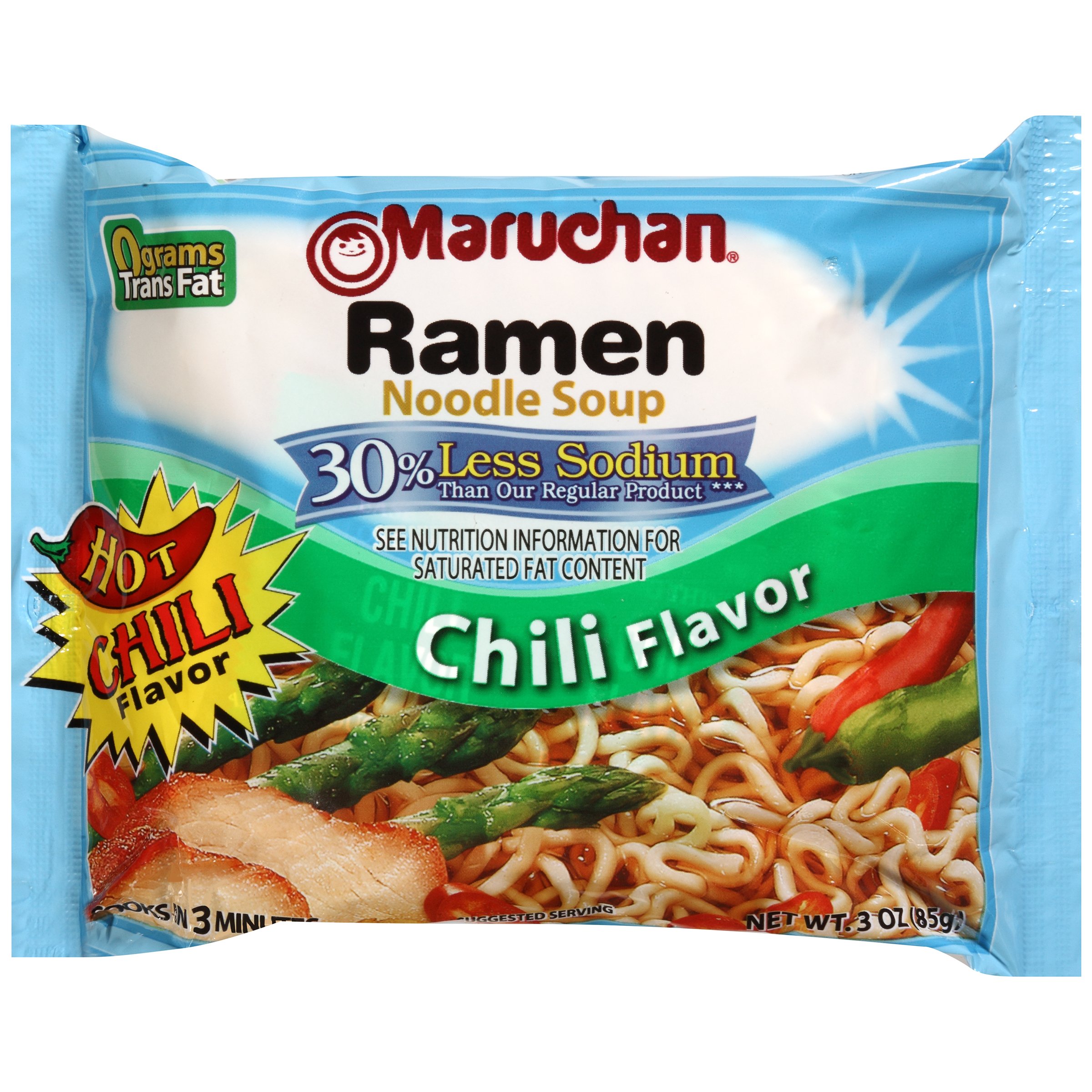 Maruchan Ramen Noodle Soup Hot Chili 30 Less Sodium Shop Soups