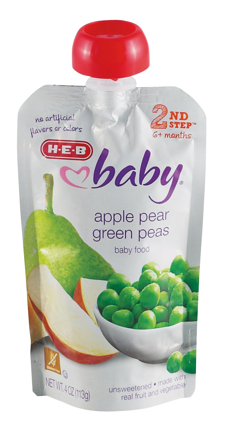 HEB Baby Food Pouch Apple Pear Green Peas Shop Baby Food at HEB