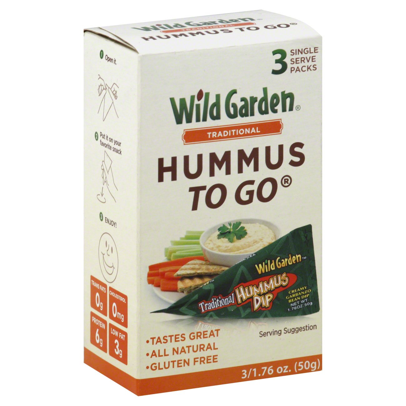 Wild Garden Traditional Hummus to Go Shop Salsa & Dip at HEB