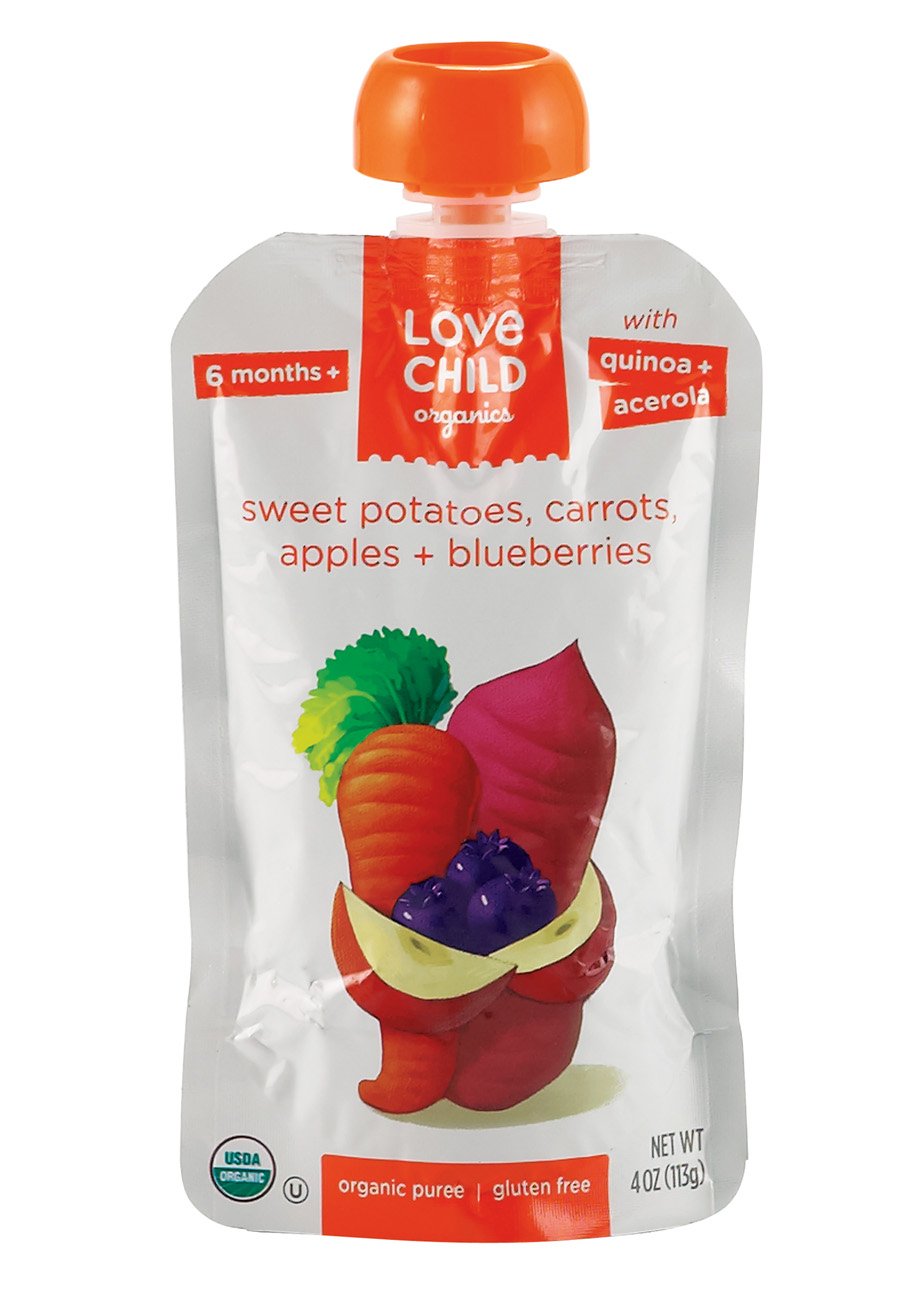 Love Child Organics Sweet Potatoes, Carrots, Apples + Blueberries