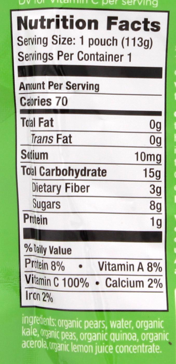 Love Child Organics Pears Kale + Peas Super Blend Puree Shop Baby