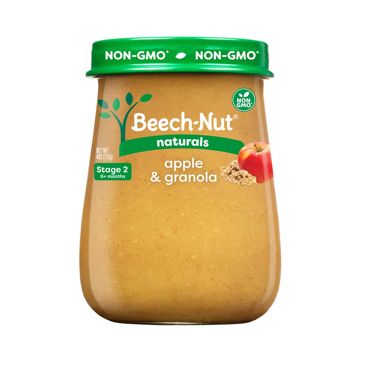 Beech-Nut Naturals Baby Food - Apple & Granola, 4 oz