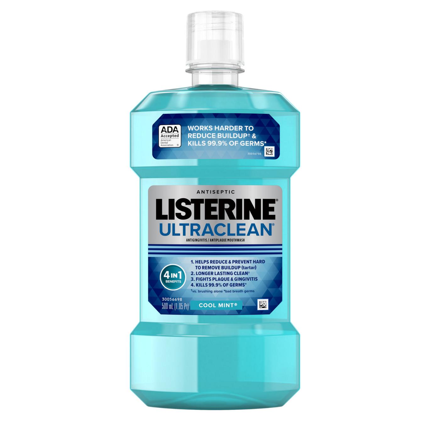 Listerine Ultraclean Antiseptic Mouthwash - Cool Mint; image 1 of 6