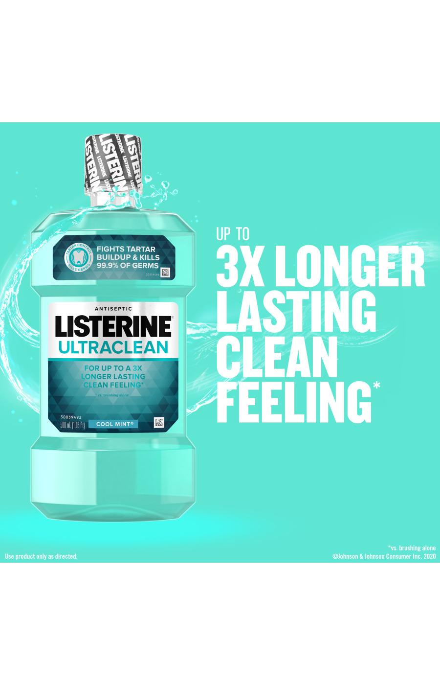 Listerine Ultraclean Antiseptic Mouthwash - Cool Mint; image 2 of 6
