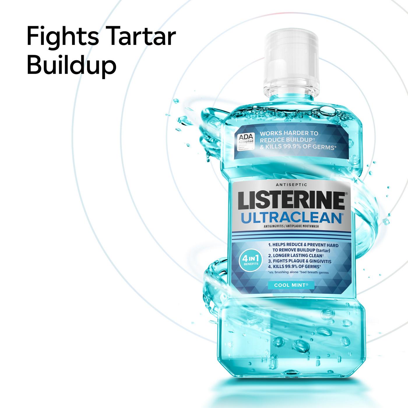 Listerine Ultraclean Antiseptic Mouthwash - Cool Mint; image 6 of 6