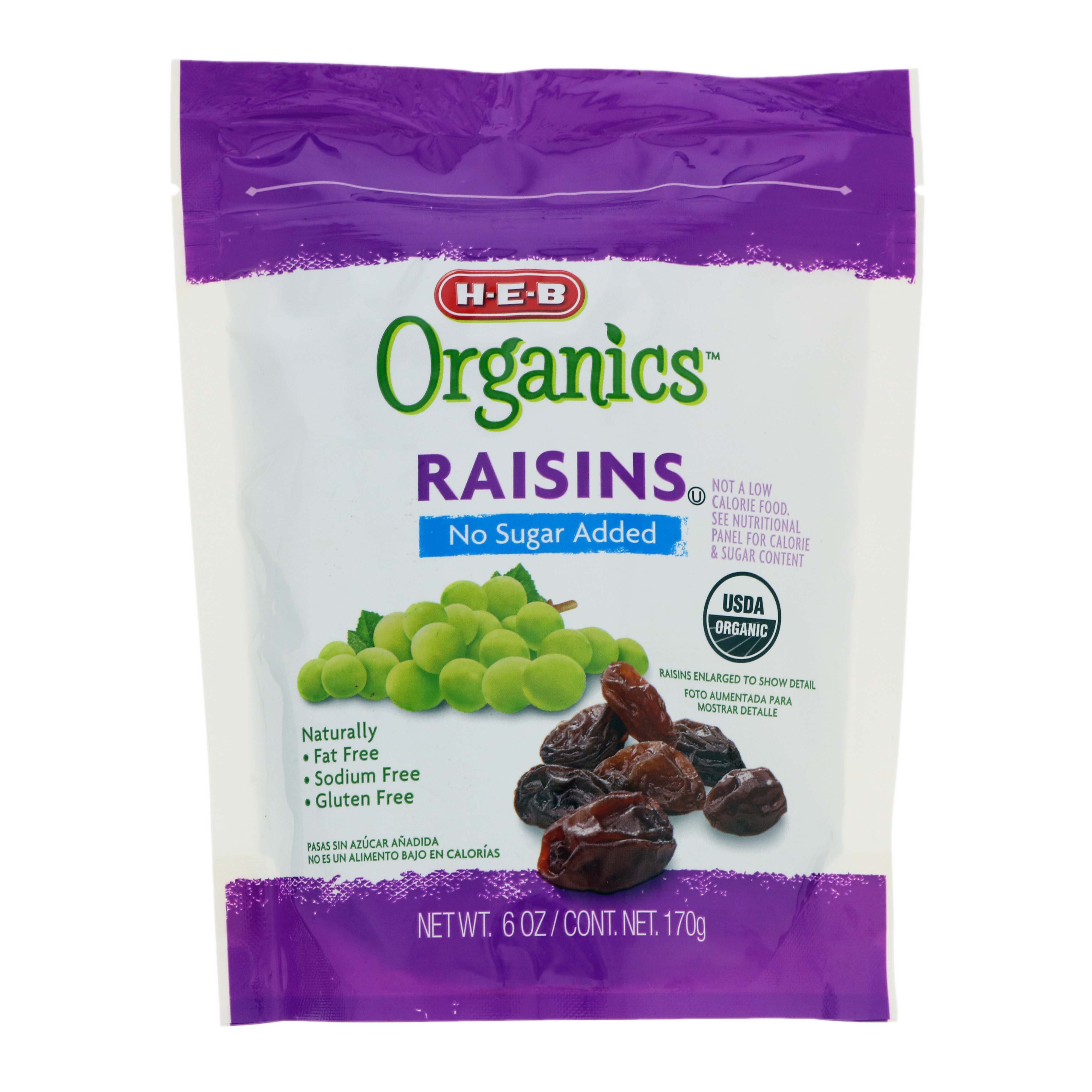 HEB Organics No Sugar Added Raisins Shop Raisins at HEB