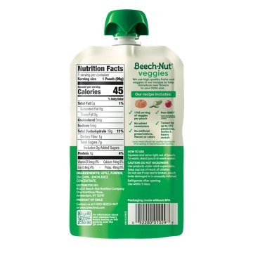 Beech-Nut Veggies Pouch - Pumpkin Zucchini & Apple