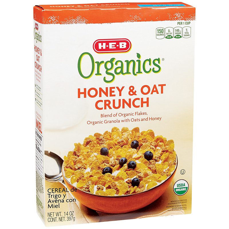 H E B Organics Honey Oat Crunch Cereal Shop Cereal At H E B